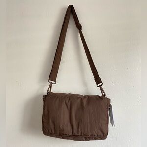 Calpak convertible stroller caddy crossbody in hazelnut